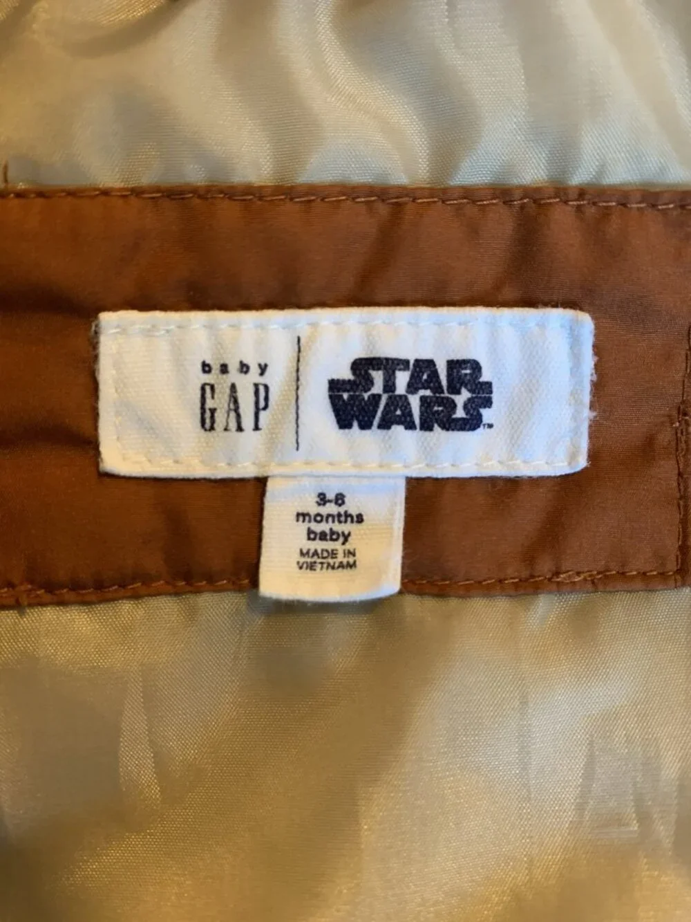 Baby GAP - Star Wars - Ewok Sherpa Jacket 3-6M - Hooded Bear Ears - Fleece Khaki